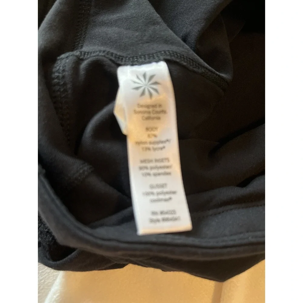 Athleta Elation‎ 2 In 1 Skirt Cropped Leggings Workout Black Size Small